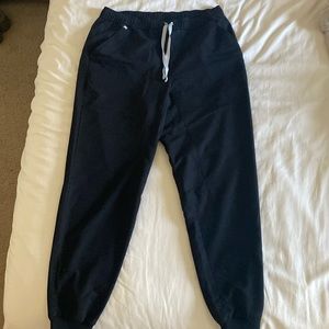 Mens Figs Scrub Jogger Pants, Black, size Large